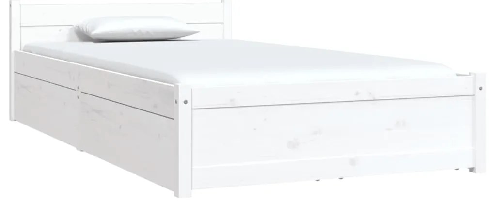 Estrutura cama com gavetas 90x190 cm Single branco