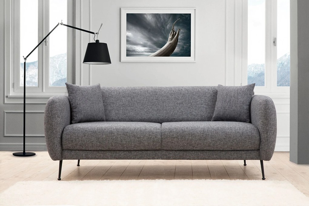 Sofá-Cama 3 Lugares Sevilla – Cinzento – 214x98x85 cm