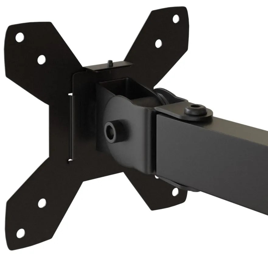 Suporte triplo para monitor VESA 75/100 mm aço preto