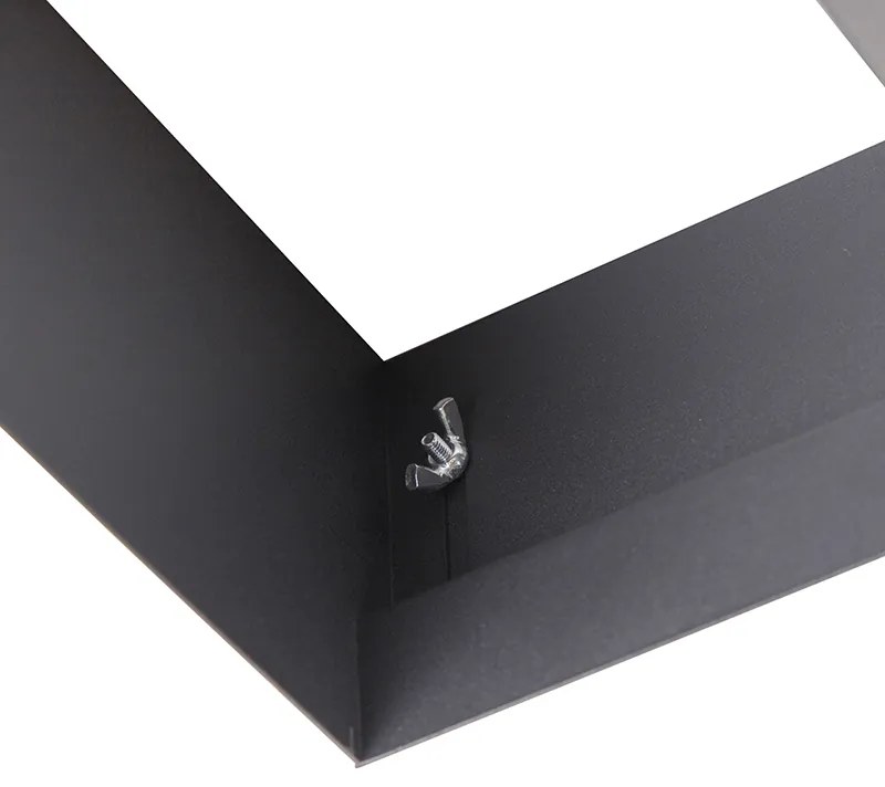 Foco embutido preto GU10 AR111 sem moldura 2 luzes - Oneon Moderno