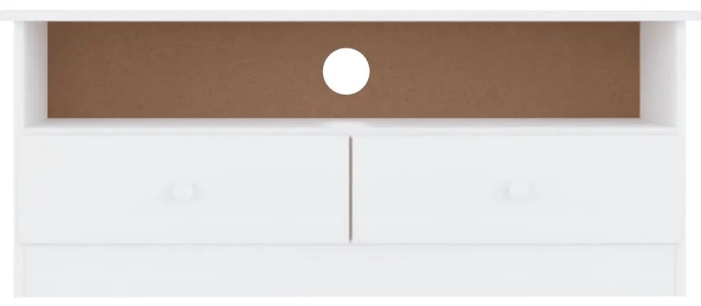 Móvel de TV c/ gavetas ALTA 100x35x41 cm pinho maciço branco