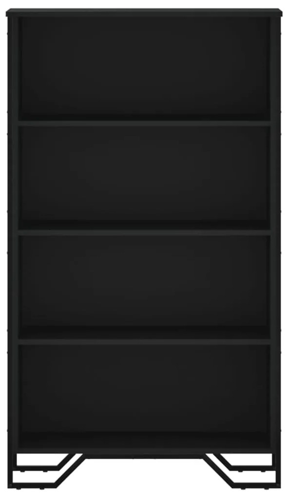 Estante 80x31x137,5 cm derivados de madeira preto