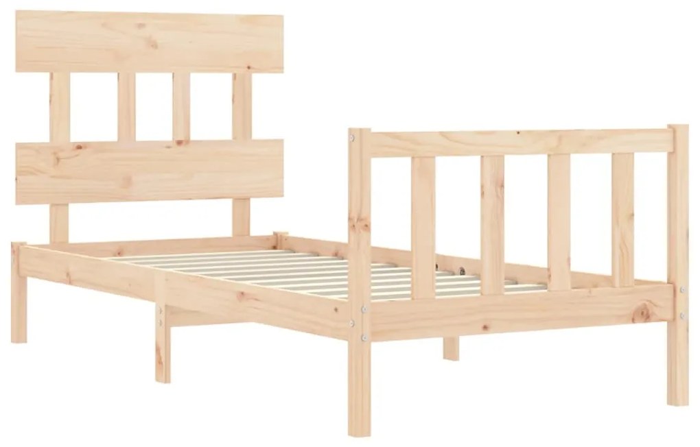 Cama sem colchão 90x200 cm madeira de pinho maciça
