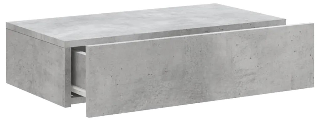 Móvel de TV com luzes LED 60x35x15,5 cm cinzento cimento