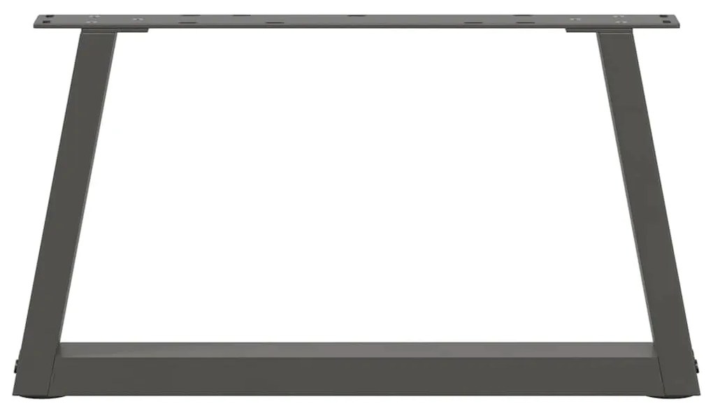 Pés para mesa de centro em V, 2 peças, antracite, 70x(30-31,3) cm, aço
