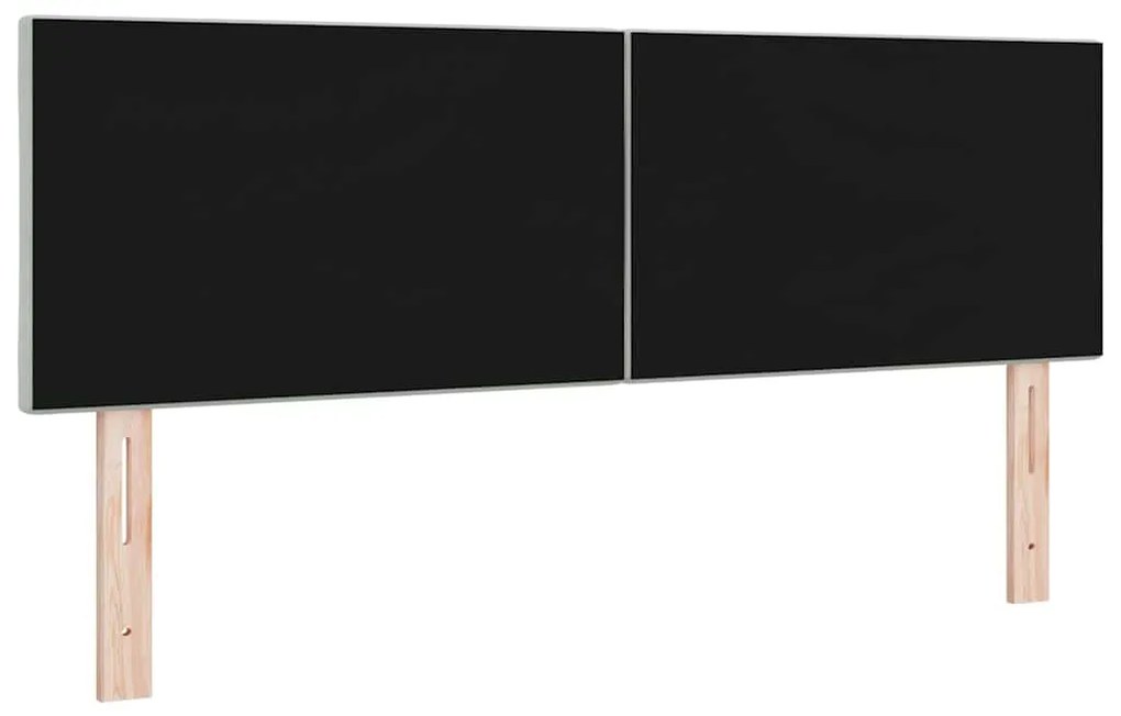 Cabeceira LED Blocos de Diamante Cinza Claro 144 cm em Veludo