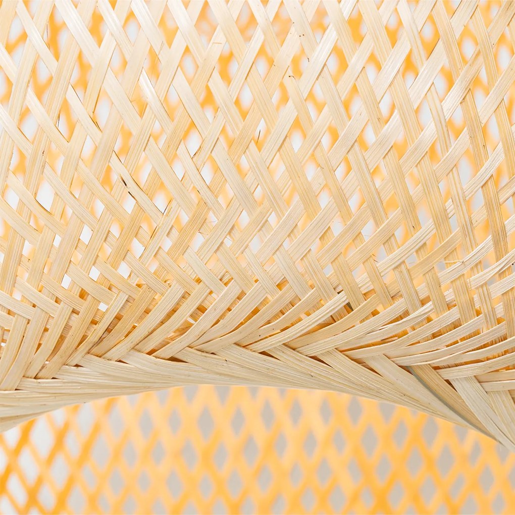 Candeeiro de pé para exterior oriental bambu IP44 - Rafael