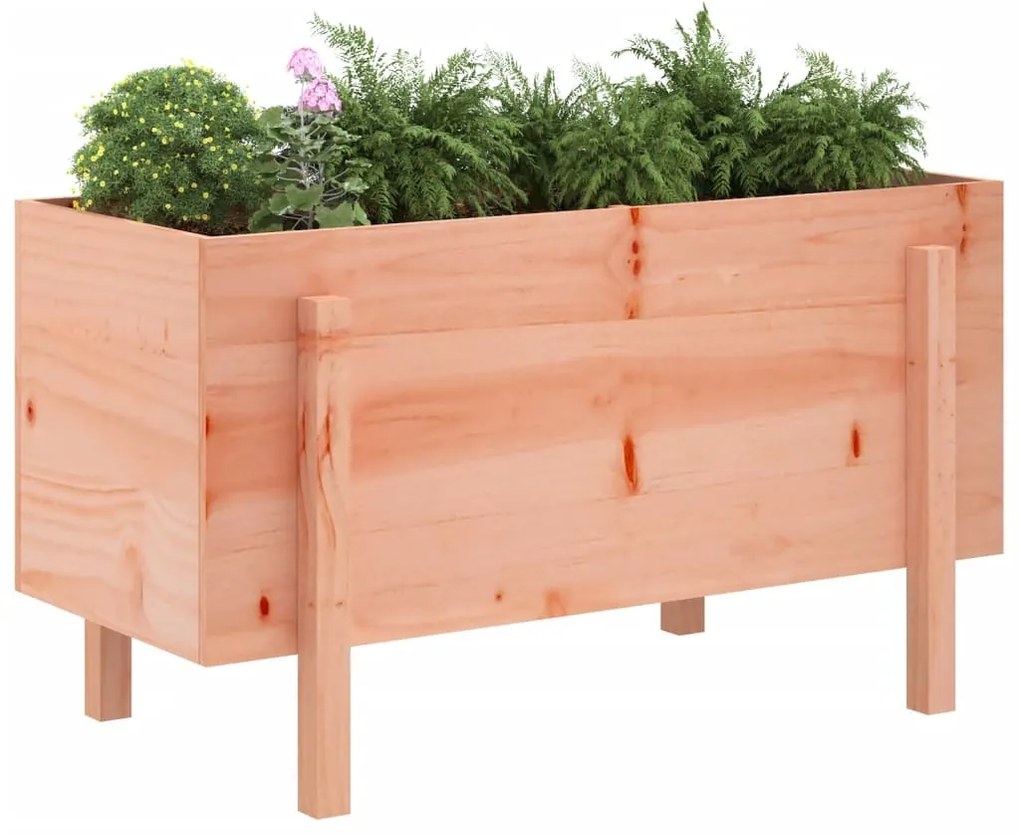 Canteiro elevado de jardim 101x50x57 cm madeira douglas maciça