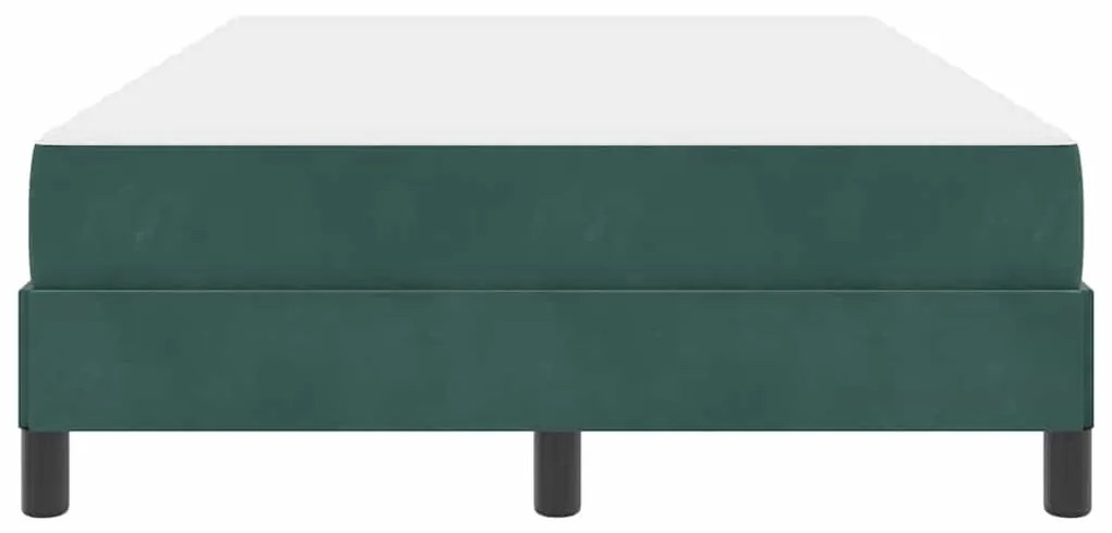 Cama box spring com colchão Verde Escuro 120 x 190 cm Veludo