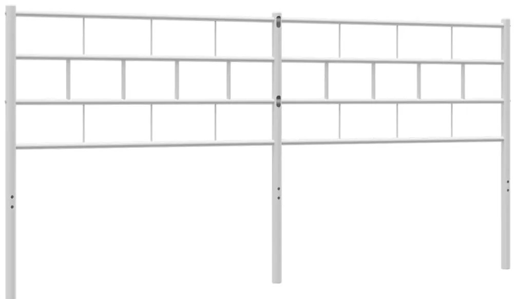 Cabeceira de cama 200 cm metal branco