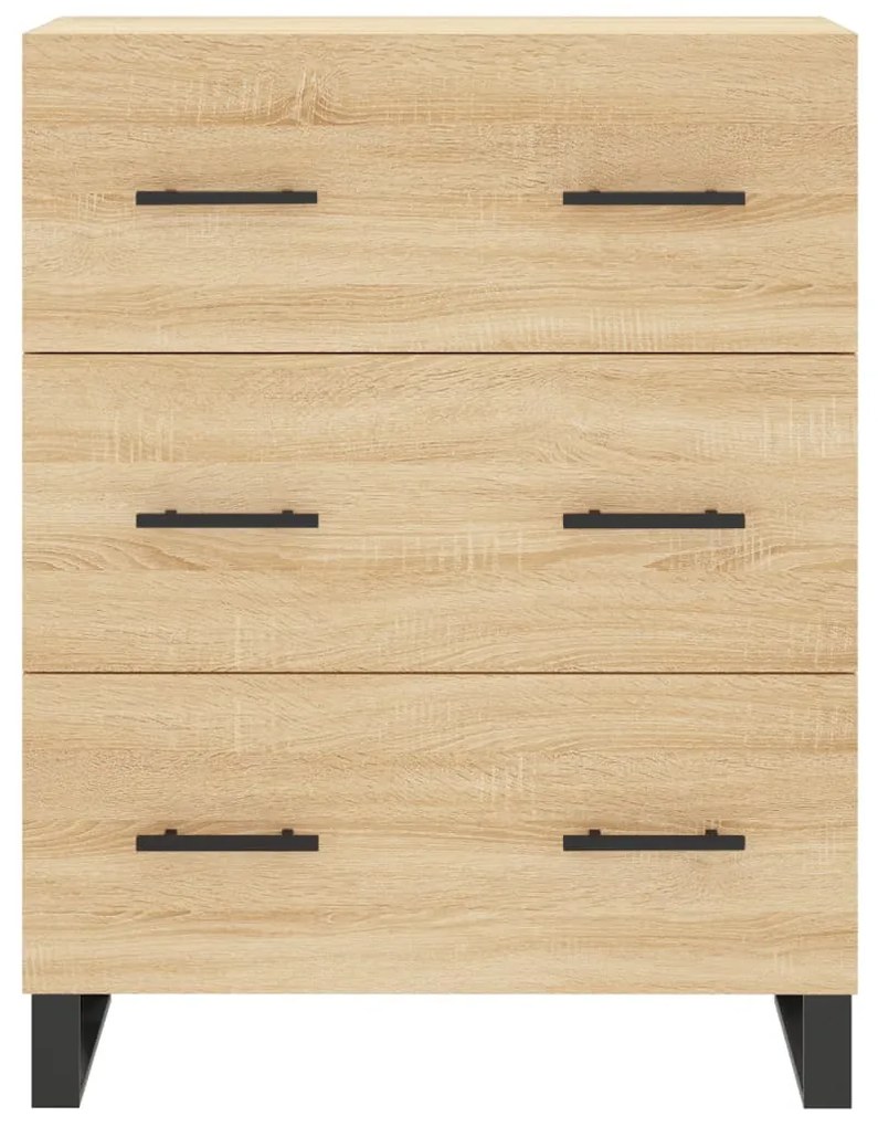 Armário alto 69,5x34x180 cm derivados de madeira cor sonoma
