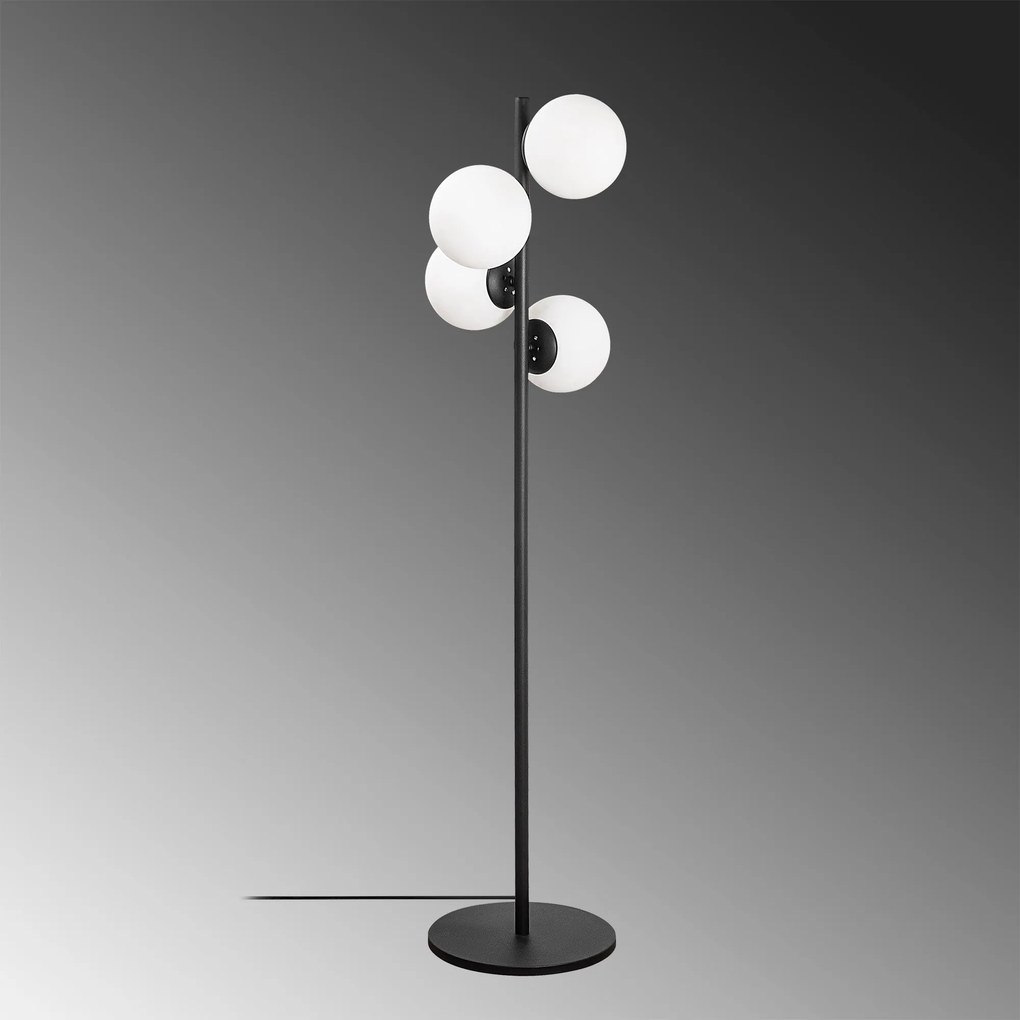 Candeeiro de Pé Faze – Preto – 32 x 32 cm