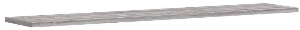 Prateleiras de parede 4pcs derivados de madeira cinzento sonoma