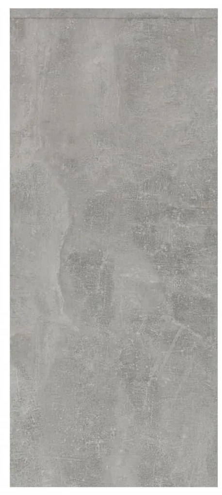 Aparador 102x33x75 cm madeira processada cinza cimento