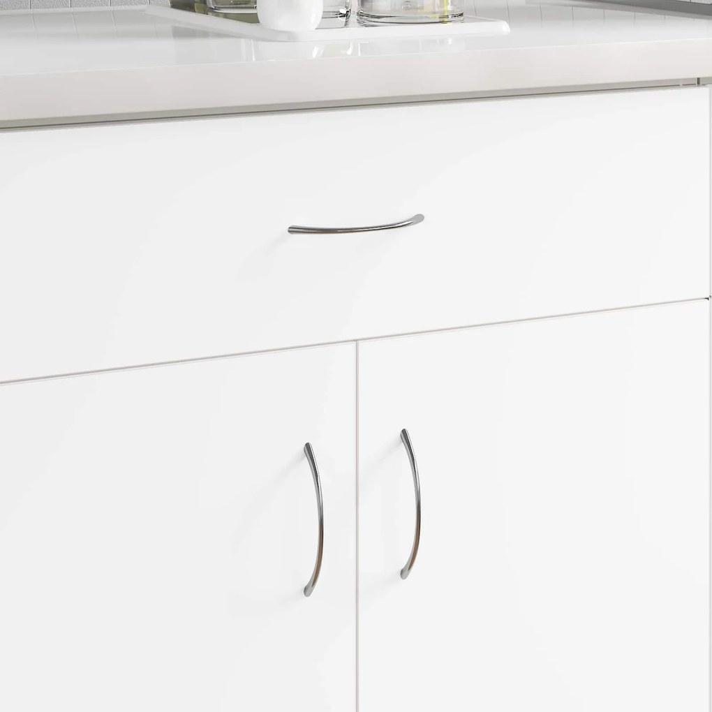 vidaXL Cabo 1385 pcs Prateado 107 x 3.6 x 23 mm Aço inoxidável