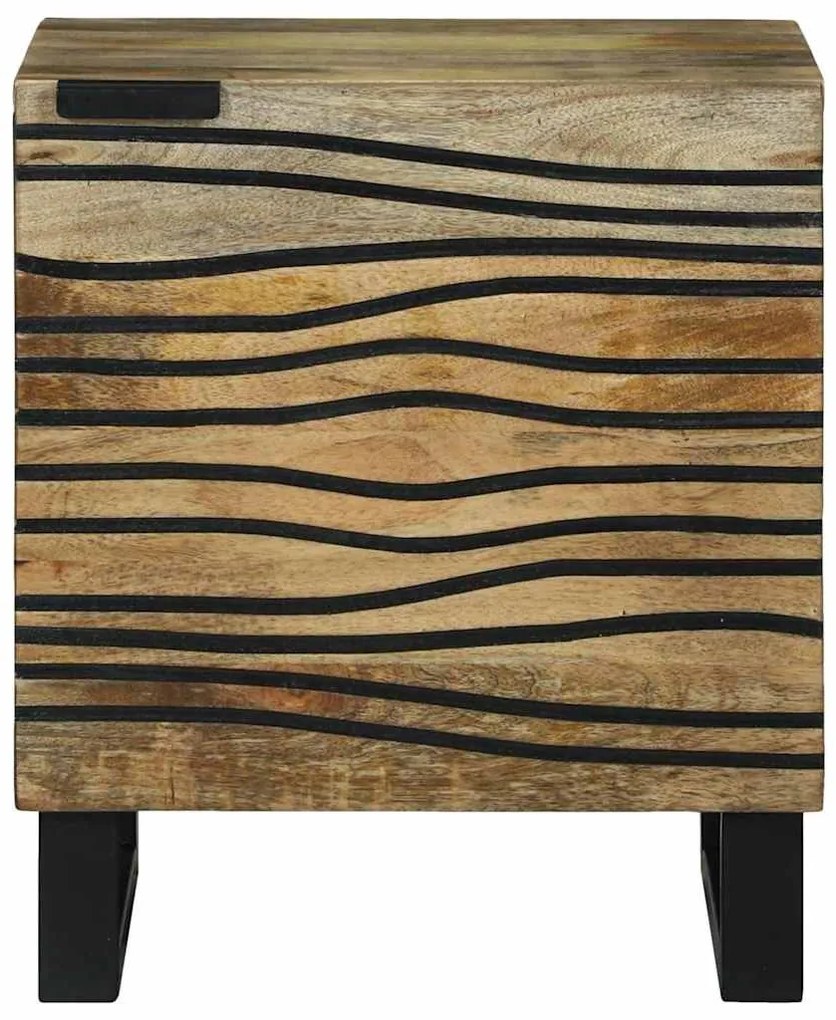 Mesas de cabeceira Marrom e Preto 40 x 33.5 x 46 cm
