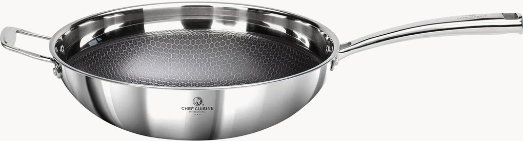 Wok antiaderente com pega lateral Ceramica