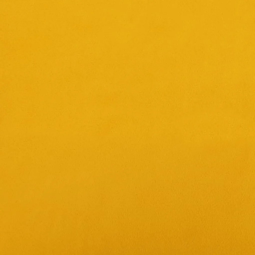 Sofá-cama de 2 lugares veludo amarelo