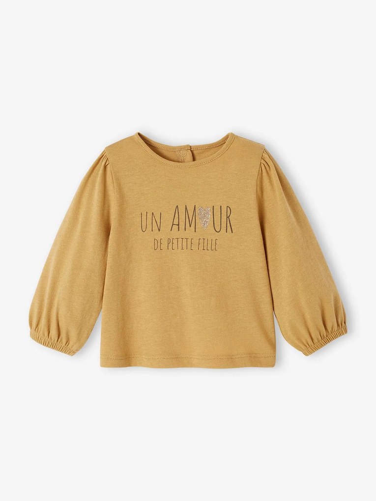 Camisola personalizável, para bebé bronze