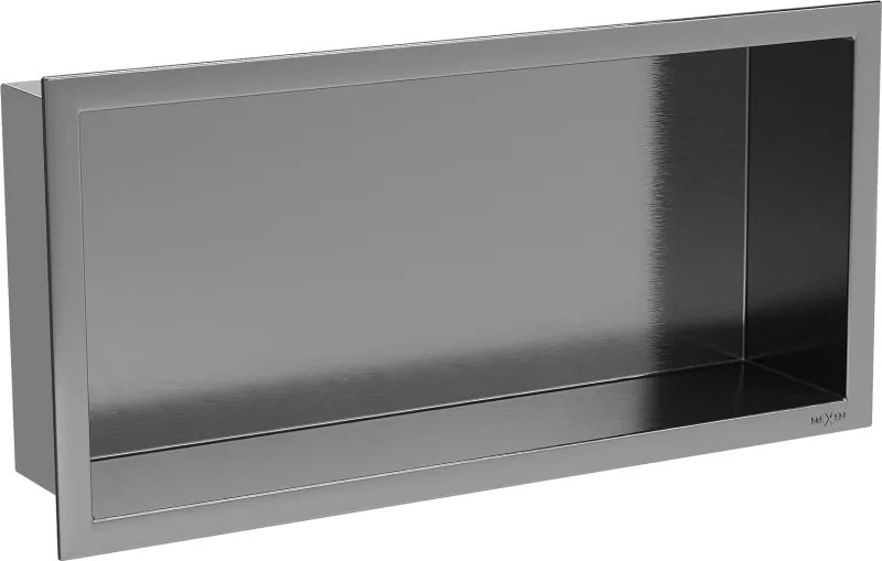 Mexen X-Wall-R prateleira embutida com flange 45 x 20 cm, cinza arma escovado - 19E0452010