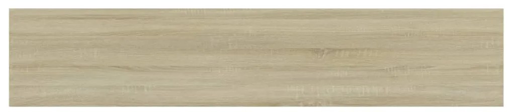 Prateleiras estante 4pcs 100x20x1,5cm contrapl. carvalho sonoma