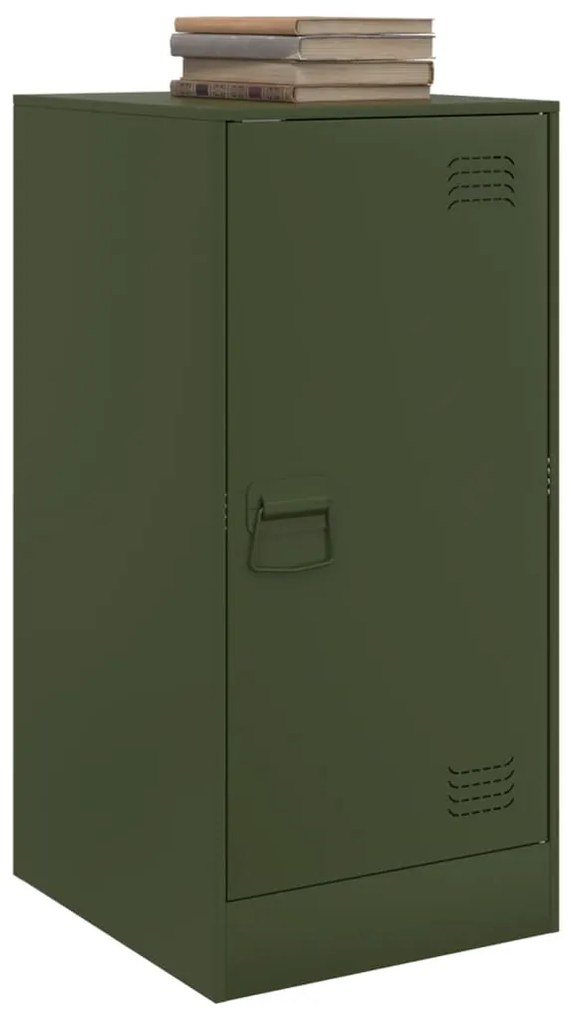 Aparador 34,5x39x73 cm aço verde azeitona