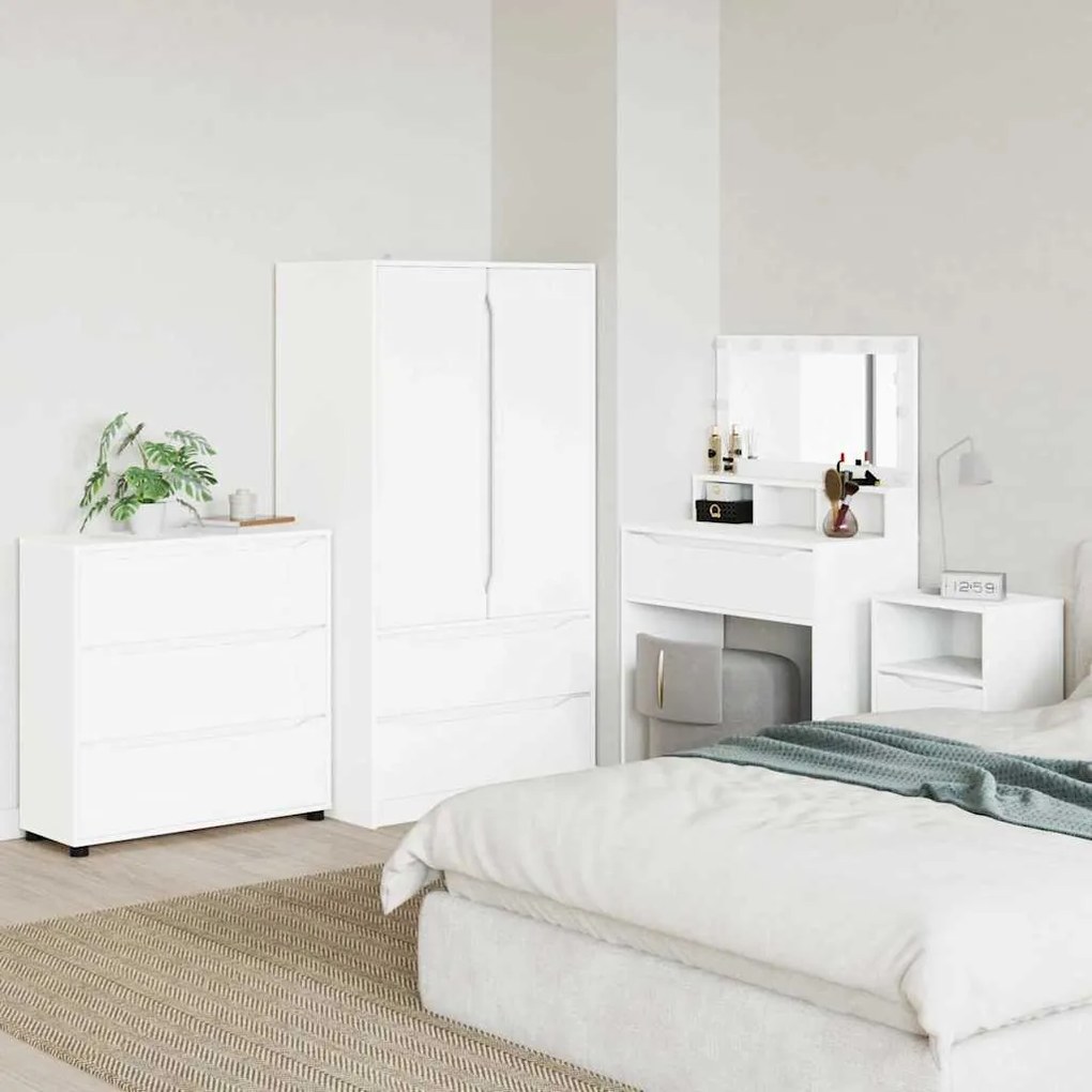 vidaXL Armário de arrumação Branco 80 x 31 x 81 cm Madeira processada