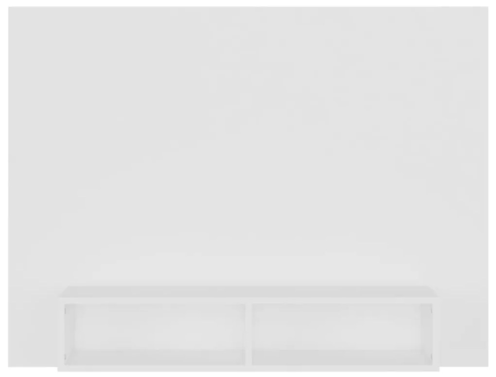 Armário de parede p/ TV 120x23,5x90 cm deriv. madeira branco