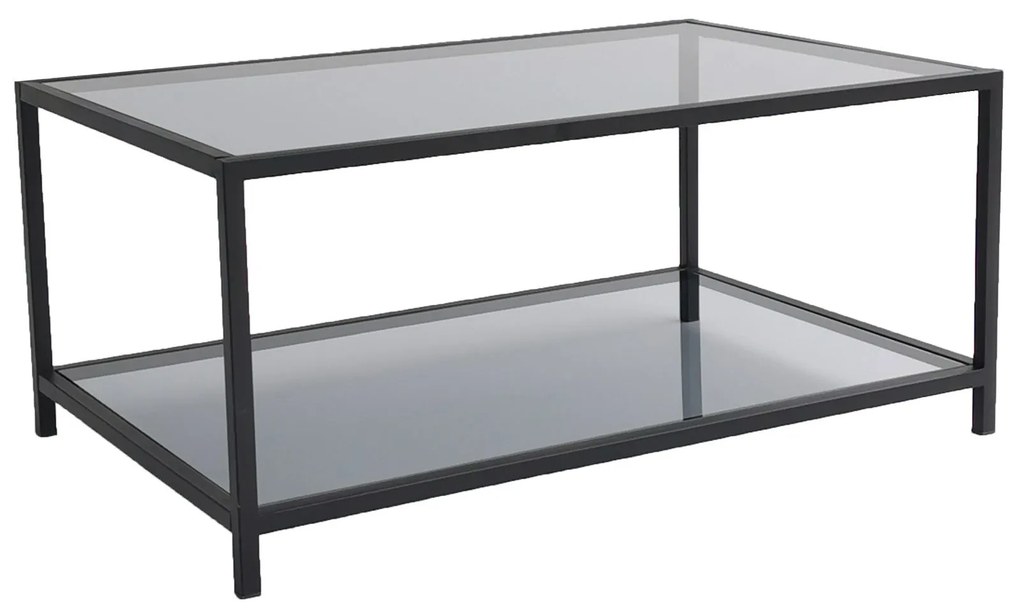 Mesa de Café Astro - Preto Fumado - 90x40x60 cm