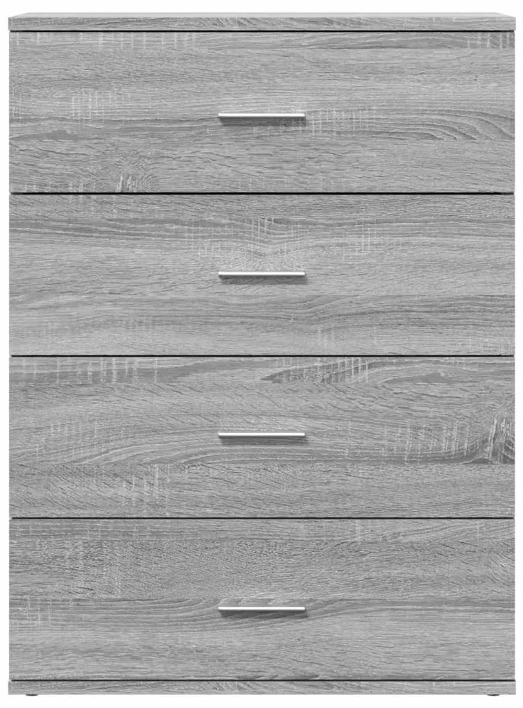 Aparadores 2 pcs 60x39x80 cm derivados madeira cinzento sonoma