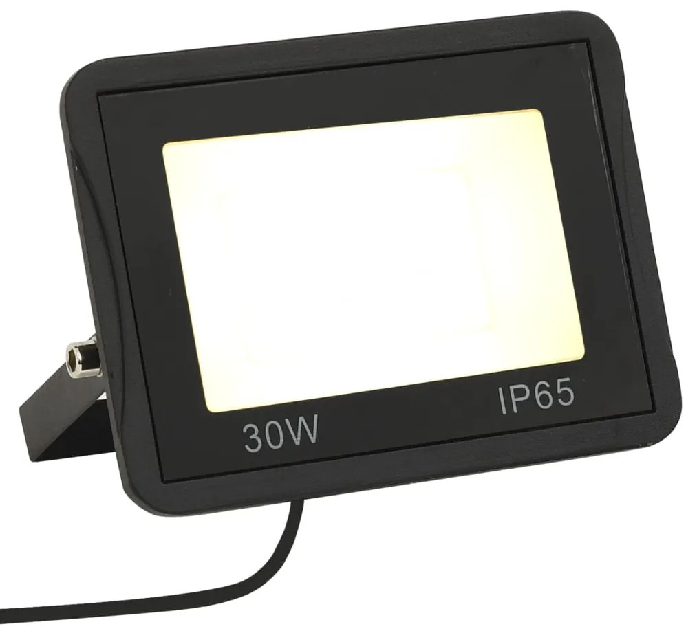 vidaXL Projetor c/ iluminação LED 30 W branco quente