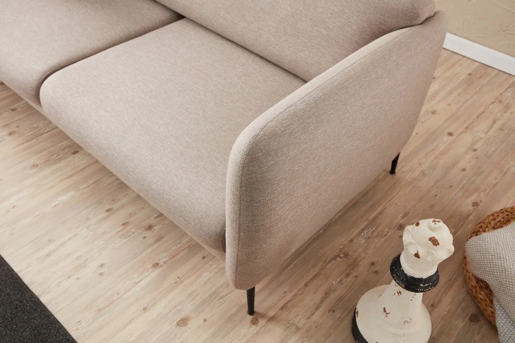 Sofá-Cama de 3 Lugares Venus – Creme – 210 cm x 80 cm x 95 cm