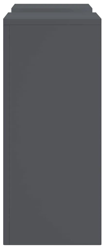 Suportes de Plantas para Exteriores Pilar 2 pcs Antracite 24x24x55 cm