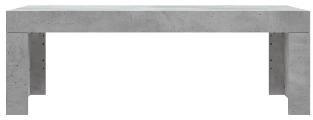 Mesa de centro 102x50x36 madeira processada cinza cimento