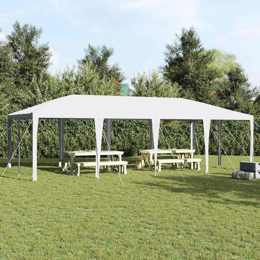 vidaXL Tenda de Festa Branco 800 x 400 x 266 cm Polietileno e Aço