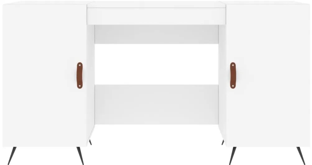 Secretária 140x50x75 cm derivados de madeira branco