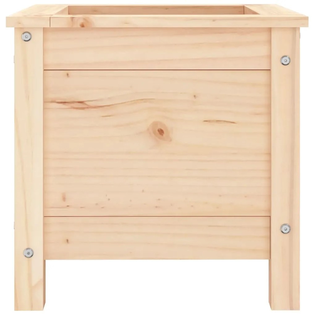 Vaso/floreira de jardim 40x40x39 cm madeira de pinho maciça