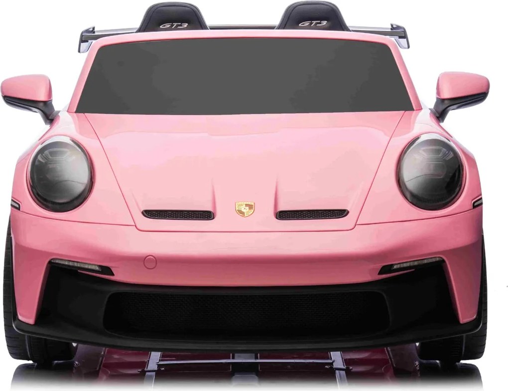 Carro elétrico para crianças Porsche 911 24V 4x4, 2 lugares, controlo remoto, entrada USB/AUX, motores de 200W, bateria de lítio, luzes LED licença OR