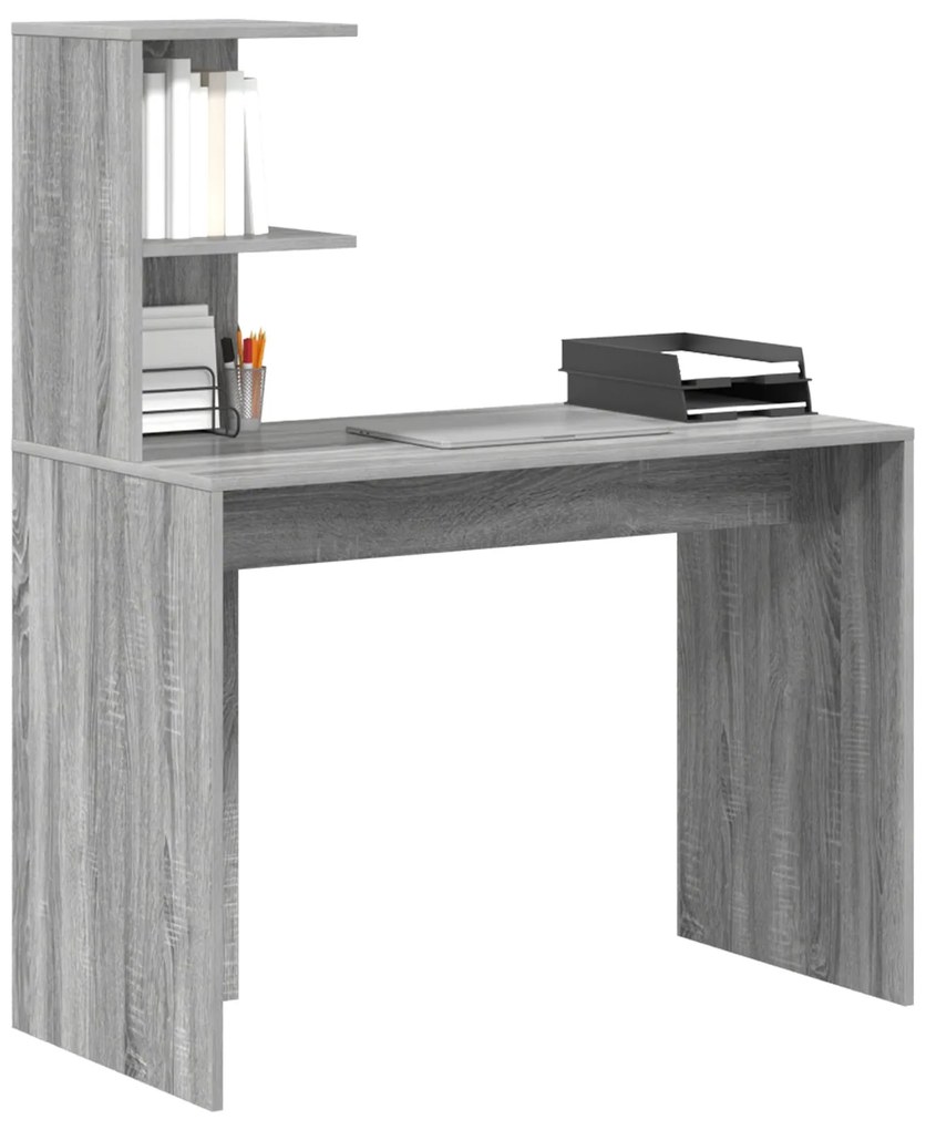 Mesa de Escrita Cinzenta Cinzento Sonoma Aglomerado de partículas