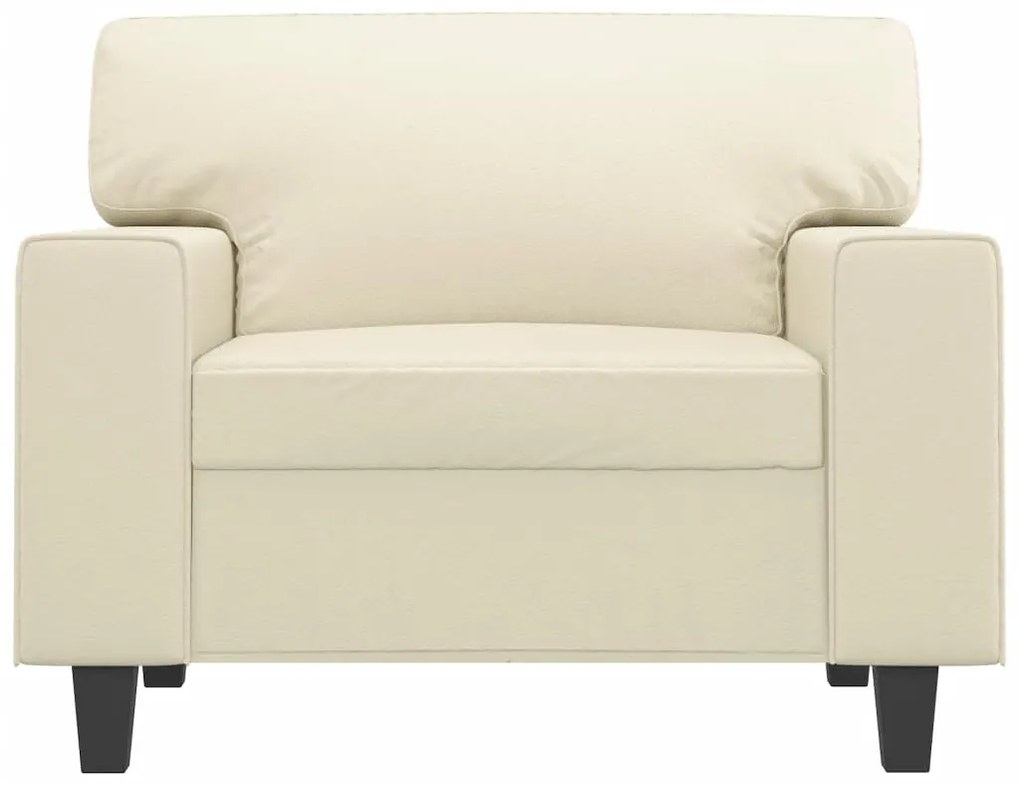 Poltrona 60 cm couro artificial creme