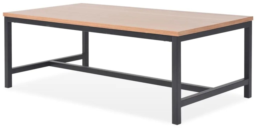 vidaXL Mesa de centro em madeira de freixo 100x55x36 cm