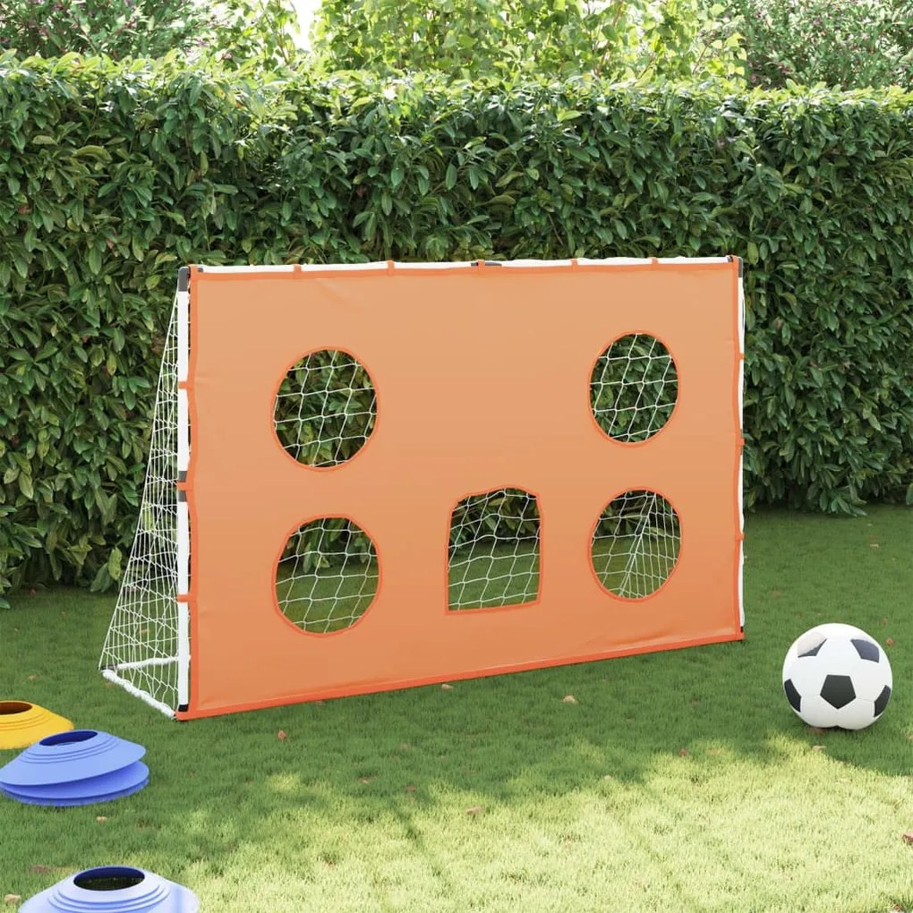 Baliza de futebol infantil com alvos e bola 182x62x118 cm