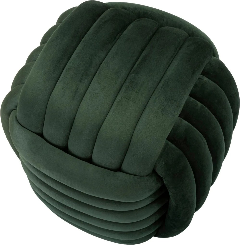 Puff Softy Green - Veludo Verde - 45 cm x 45 cm x 45 cm