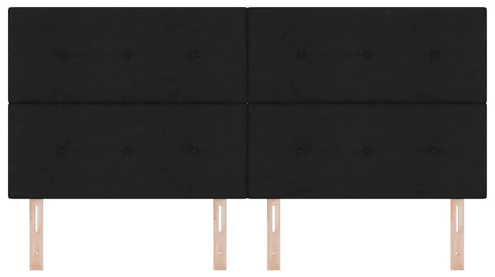Cabeceira LED Preto 100 cm em Tecido