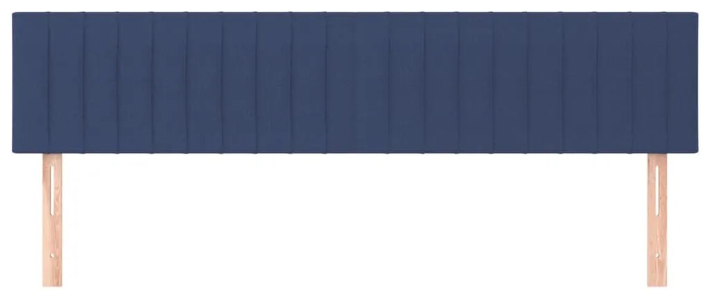 Cabeceira de cama 2 pcs tecido 80x5x78/88 cm azul
