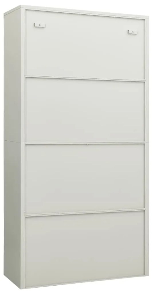 Cacifo 90x40x180 cm aço cinzento-claro