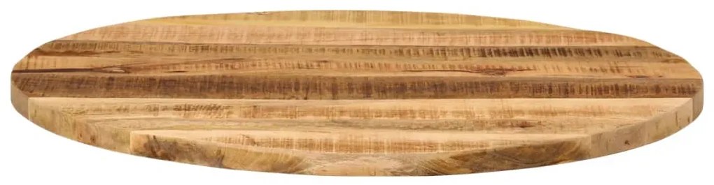 Tampo de mesa redondo Ø80x3,8cm madeira mangueira áspera maciça