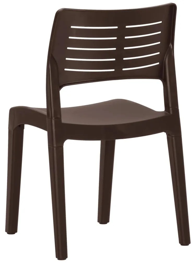 Cadeiras de jardim 2 pcs polipropileno cor moca