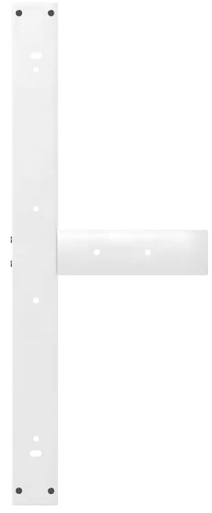 Pés para mesa de jantar em forma de T, 2 peças, branco, 100x35x(72-73)