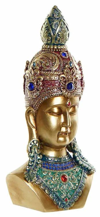 Figura Decorativa DKD Home Decor Dourado Buda Resina (15 x 9 x 30 cm)